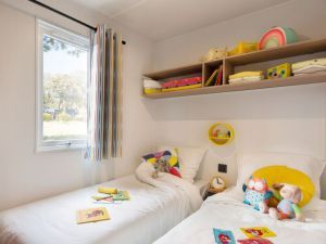 2 Einzelbetten Schlafzimmer - Mobilheim Loggia
