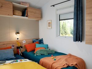 2 Einzelbetten - Schlafzimmer mobilheim Privilege