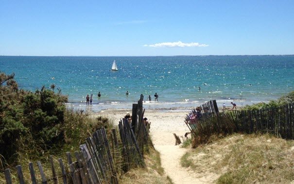 Strand von Kervillen - camping la baie - La Trinite sur mer