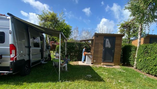 Stellplatz mit eigenem privaten Sanitu00e4rmodul