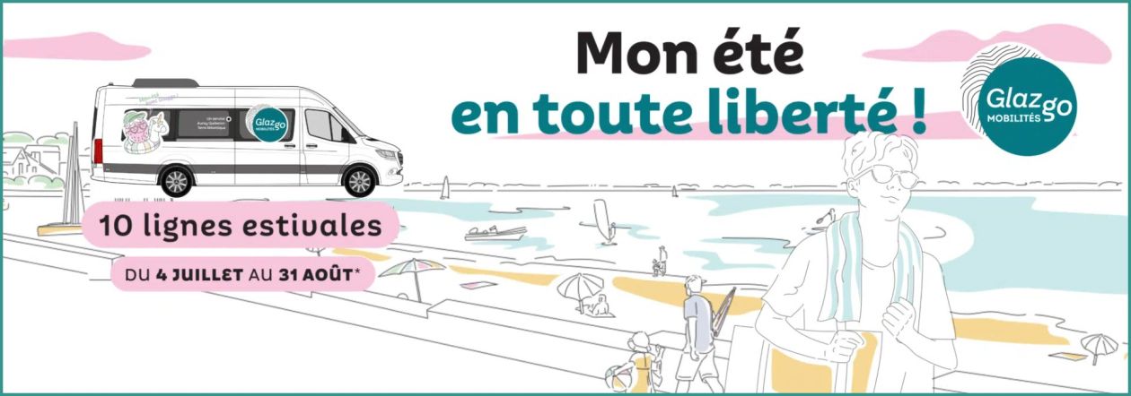 Glazgo-Sommer-Shuttle zwischen La Trinite-sur-Mer und Carnac