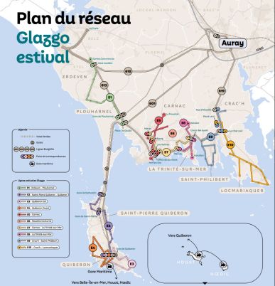 plan reseau lignes estivales glazgo